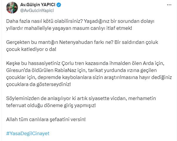AKP'li isme sert tepki: Milyonlarca hayvanı öldüreceksiniz! Ne kadar uzun yazarsanız yazın bu gerçeği değiştirmeyecek 10